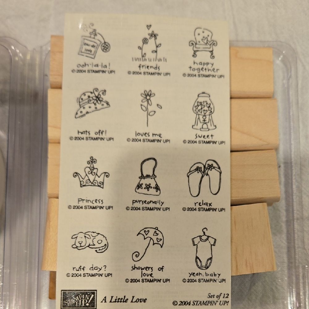 Stampin' Up! A Little Love Rubber Stamp Set